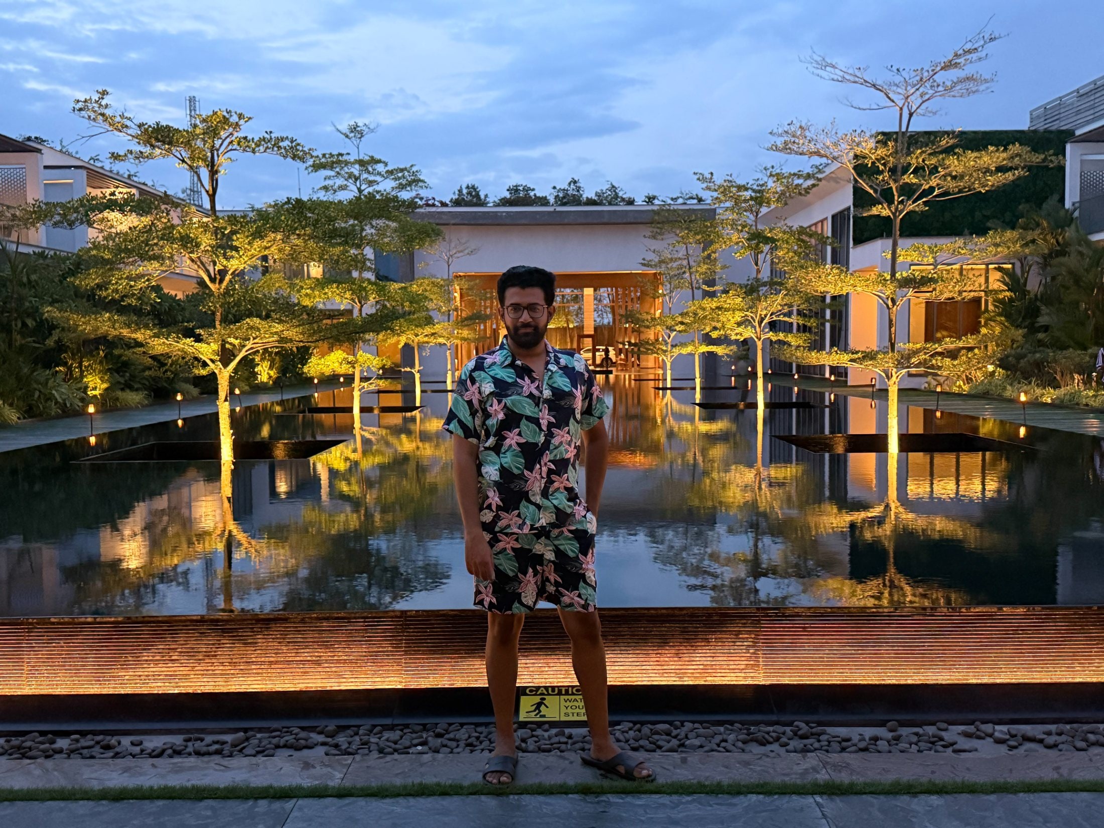 me at the resort